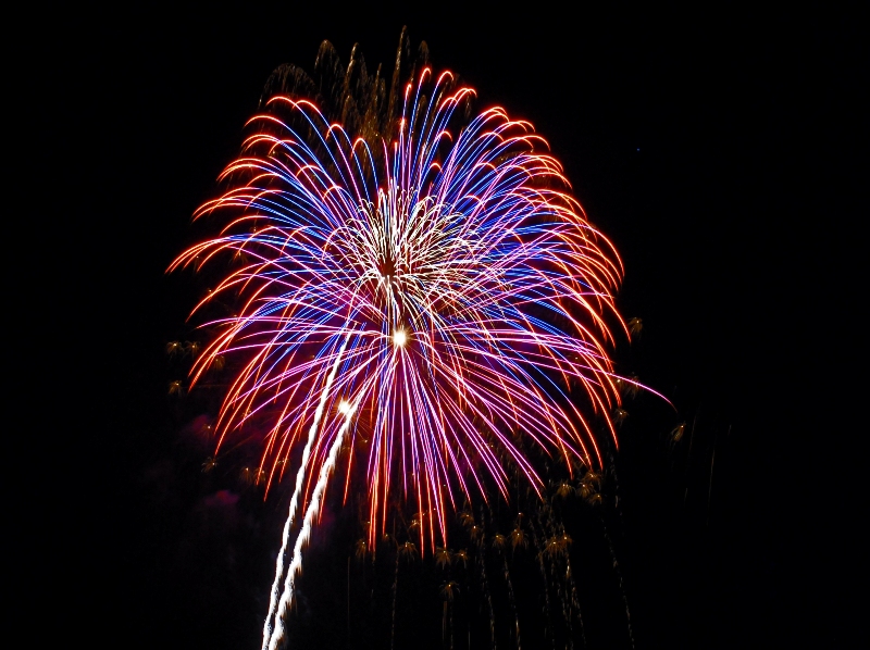July 3rd fireworks at The Oregon Garden